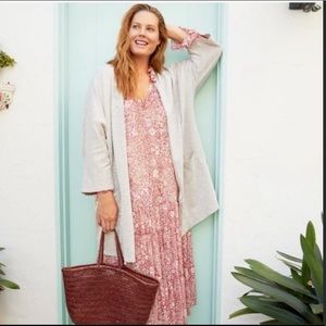 Donni Sandwash Ribbed Cardigan Sweater